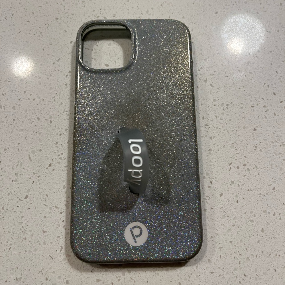 LOOPY CASE - SILVER SPARKLE IPHONE 13